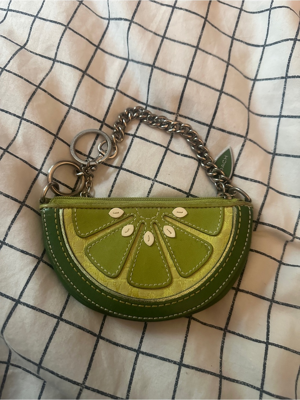Rare and hard to find! Coach fruit slice coin purse lime y2k 2006 - Picture 2 of 5